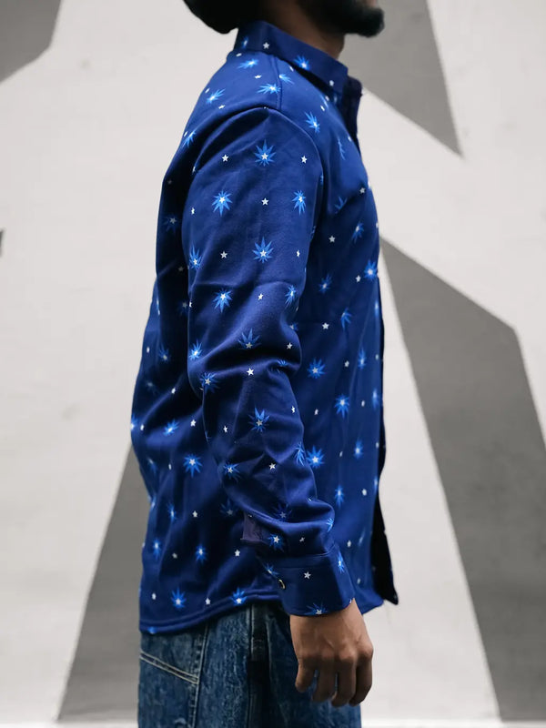 Woolen Blue Shirt - Unseen Fit