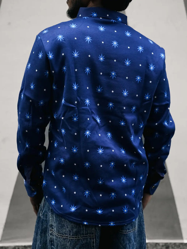 Woolen Blue Shirt - Unseen Fit