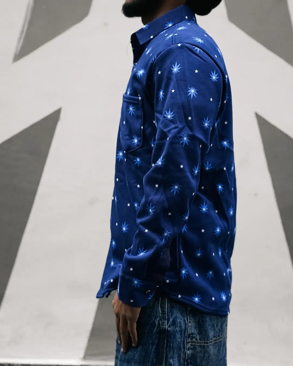 Woolen Blue Shirt - Unseen Fit