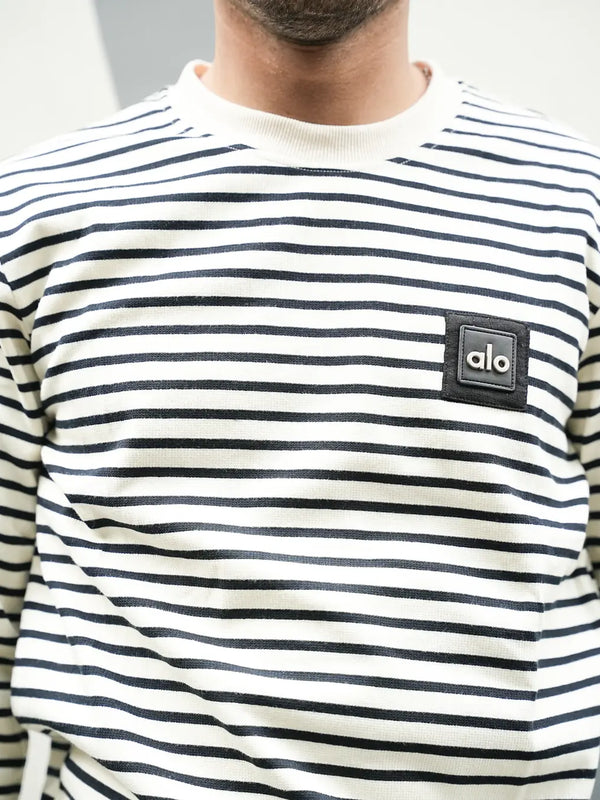 Stripped Alo Upper Sweatshirt - Unseen Fit