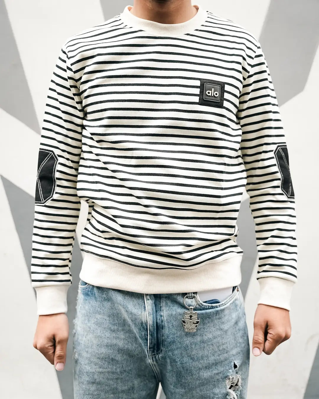 Stripped Alo Upper Sweatshirt - Unseen Fit